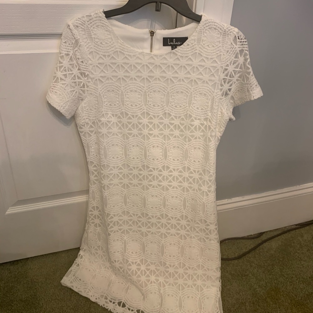 White lace dress
